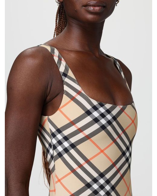 Burberry Multicolor Vintage Check Print Polyamide One Piece Swimsuit