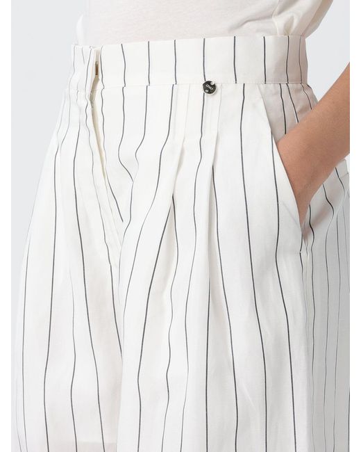 Liu Jo White Tailored Cotton Blend Pants
