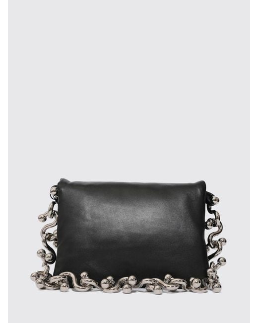 Sportmax Black Softy Padded Nappa Leather Bag