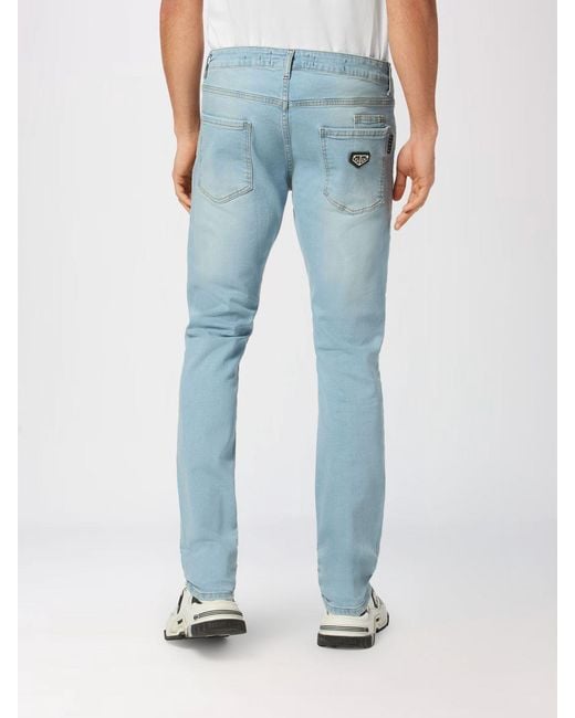 Philipp Plein Blue Slim Fit Skinny Jeans for men