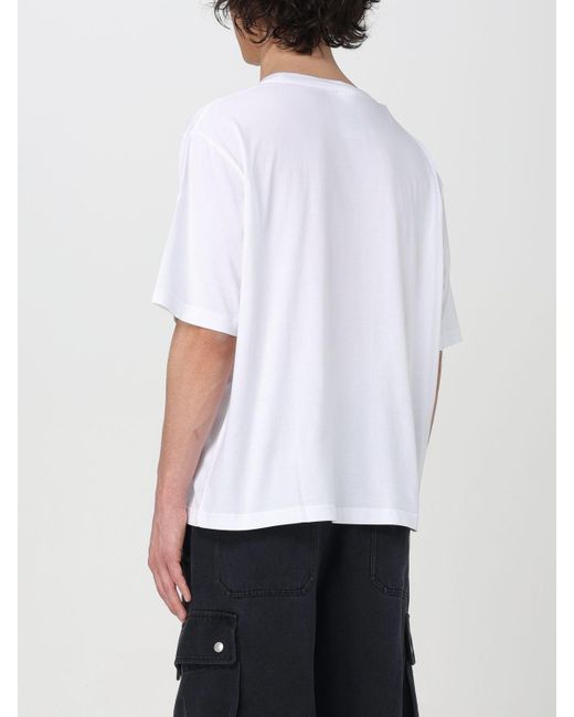 Acne White T-shirt for men