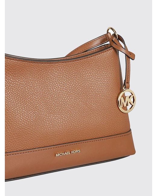 Michael Kors Brown Grained Leather Bag