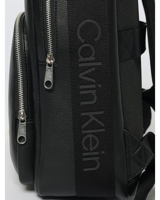 Calvin Klein Black Webbing Strap Backpack for men