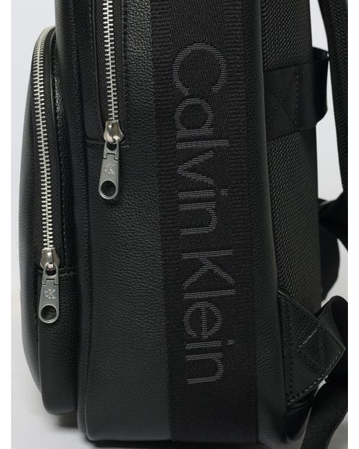 Calvin Klein Black Webbing Strap Backpack for men