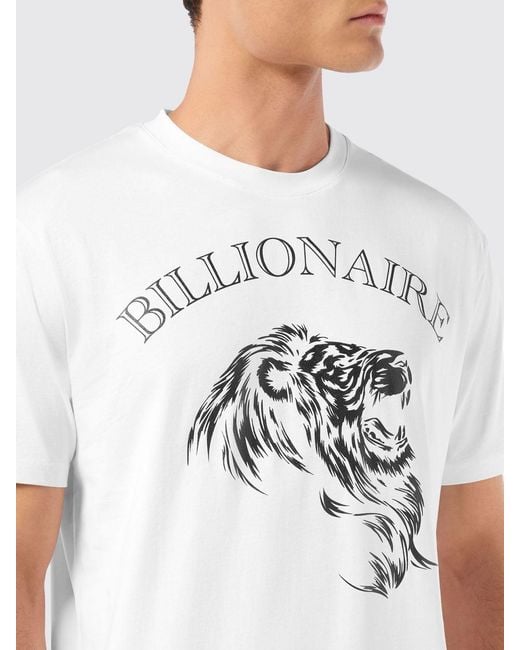 Billionaire White T-Shirt for men