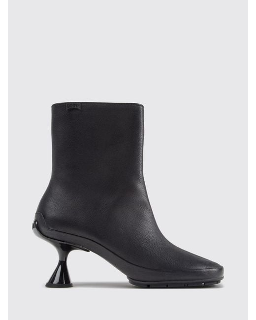 Camper Black Flat Ankle Boot