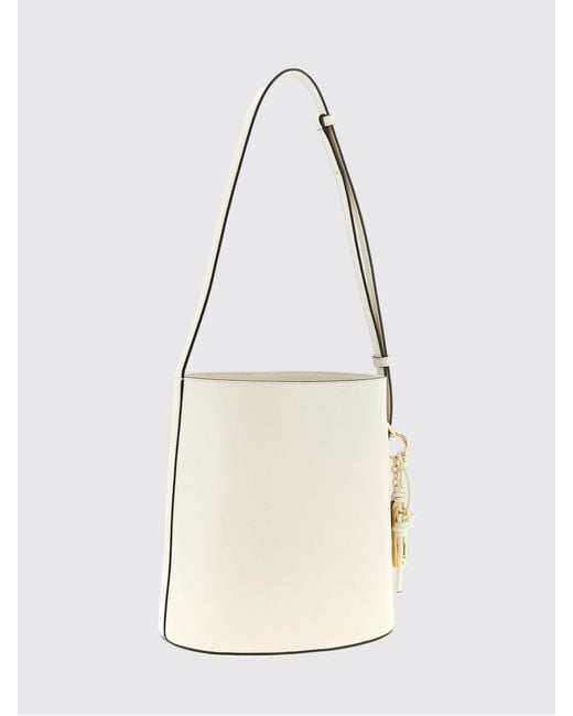 Furla Natural Roxie S Leather Bucket Bag