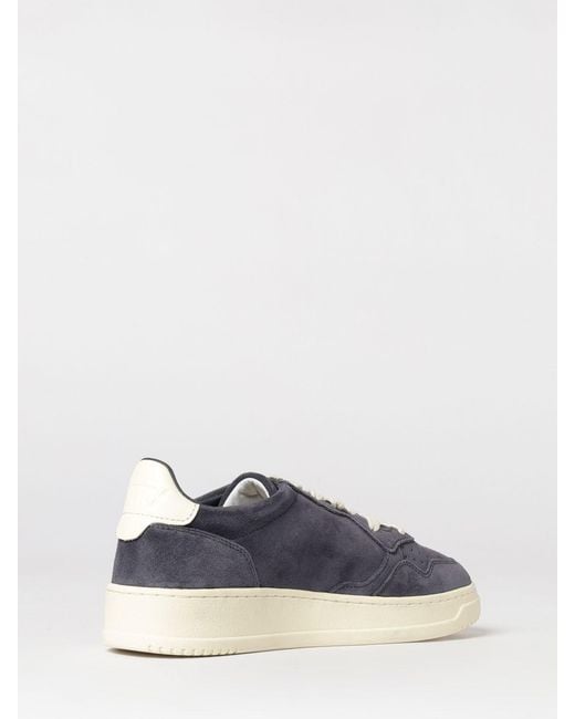 Autry Blue Medalist Low Suede Sneakers for men