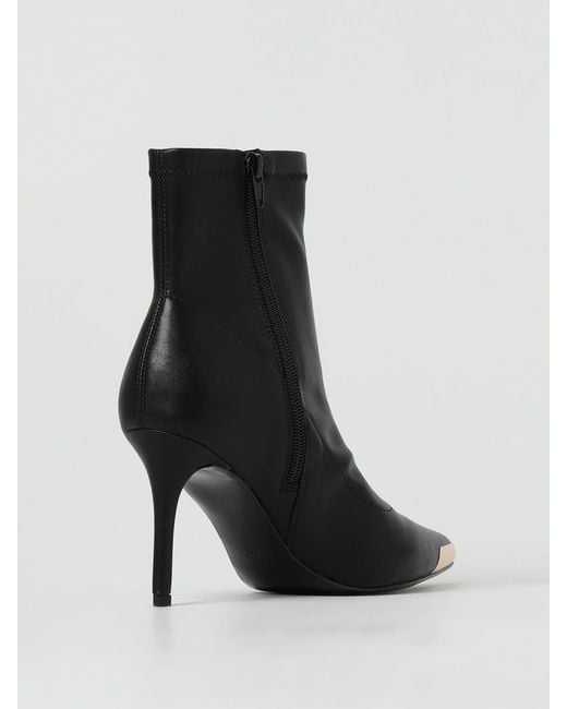Versace Jeans Couture Black Flat Ankle Boots