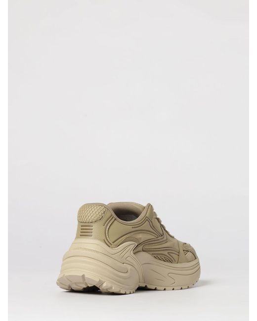 Emporio Armani Natural Mesh And Rubber Sneakers for men
