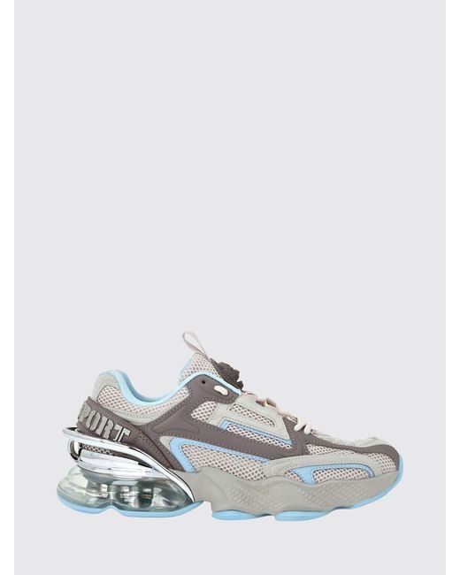 Philipp Plein White Runner Ps Thunder Mix Low-Top Mesh Sneakers With Notched Sole for men