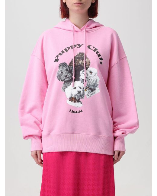 Msgm pink sweatshirt cheap