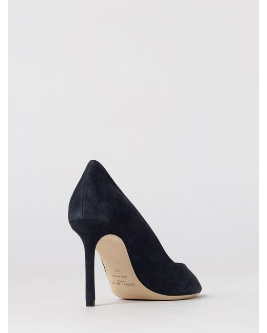 Jimmy Choo Blue Romy Suede Pumps