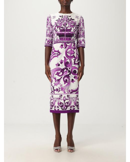 Dolce & Gabbana White Midi Dresses