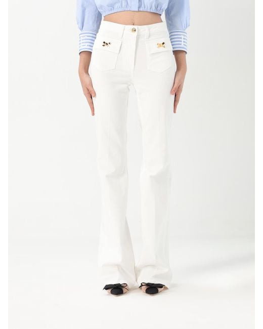 Vaquero Mujer Elisabetta Franchi de color White