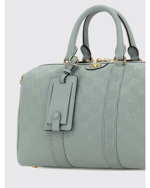 Gucci Green Ophidia Canvas Bag With Gg Jacquard Monogram for men