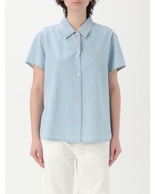 Camisa Mujer A.P.C. de color Blue