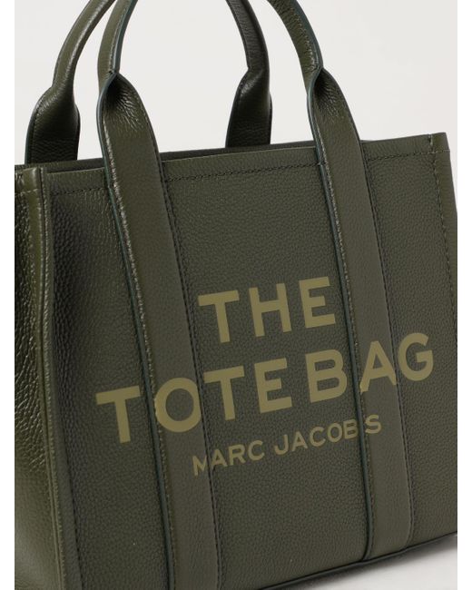 Marc Jacobs Green The Medium Tote Bag In Grained Leather