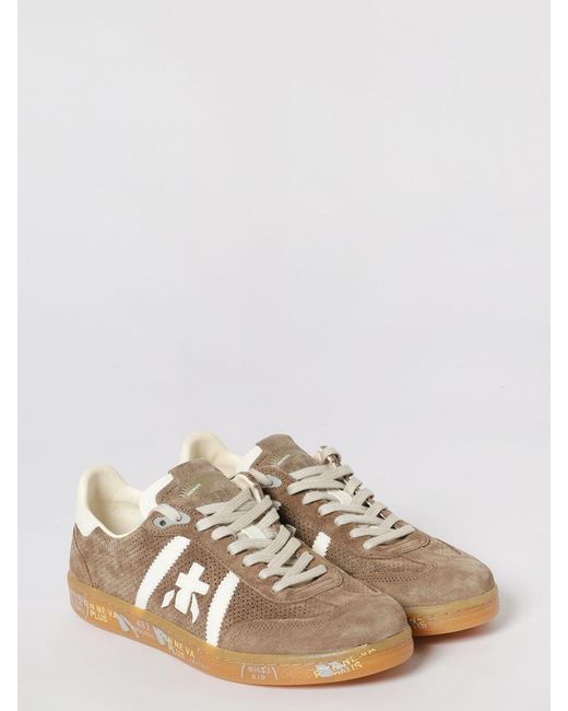 Premiata Brown Bonnie Suede Sneakers for men