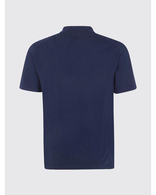 Dondup Blue Cotton Knit Polo Shirt for men