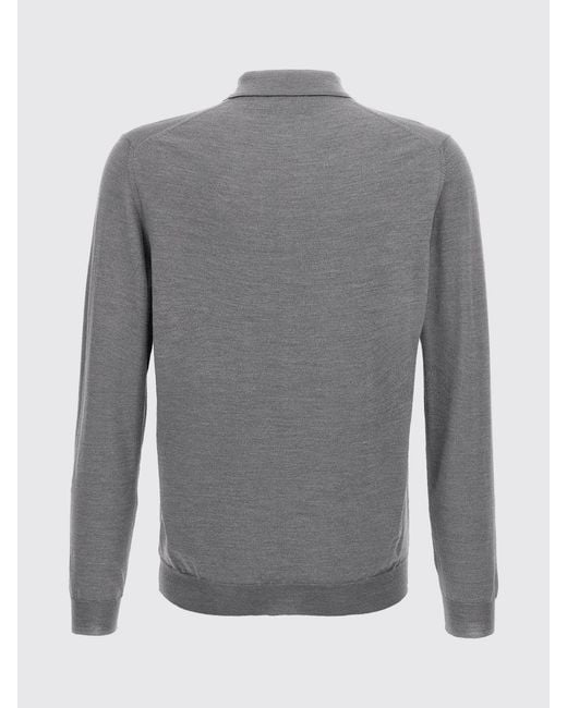 Zanone Gray Polo Shirt for men