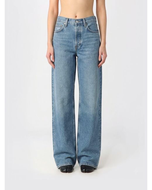 Agolde Blue Wide-Leg Jeans