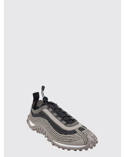 AMI White Mirage Striped Knit Low-Top Sneakers With Drawstring