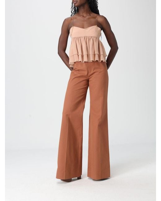 ChloÉ Top De Seda Chloé de color Multicolor
