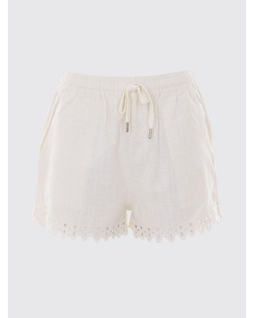 Isabel Marant White Cotton Jogging Shorts