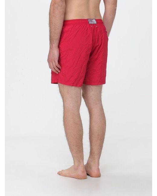Mc2 Saint Barth Red Boxer Swim Shorts for men