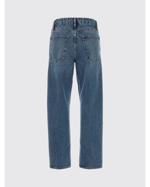 FRAME Blue Cotton Denim Straight Jeans