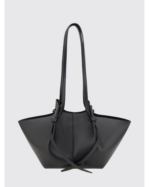 Yuzefi Black Mochi Grained Calf Leather Bag
