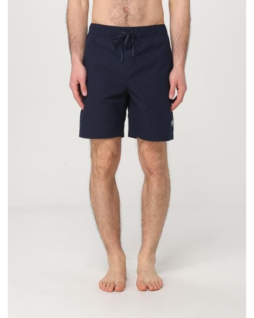 Moose Knuckles Blue Swim Trunks Quickdrying Lightweight for men