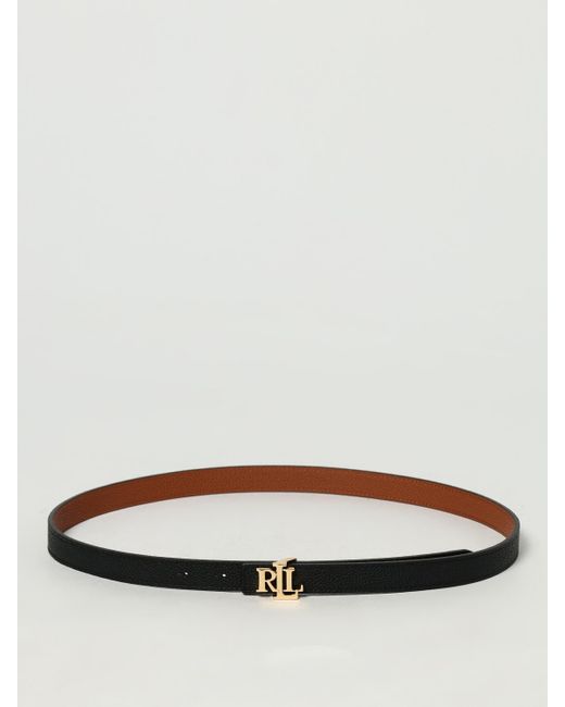 Polo Ralph Lauren Gray Reversible Grained Leather Belt