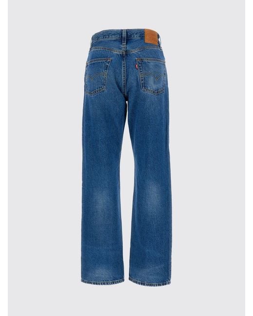 Levi's Blue 501 Straight Denim Jeans