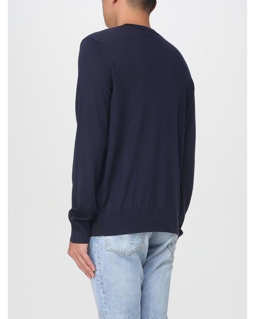 DSquared² Blue Crew Neck Knit Top for men
