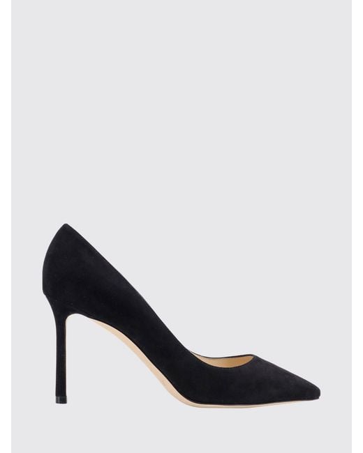 Jimmy Choo Black Romy Suede High-Heeled Pumps With Stiletto Heel