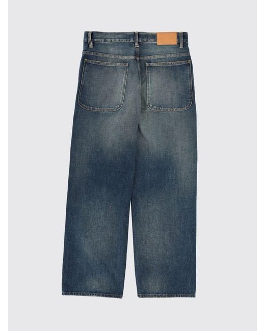 sunflower Blue Denim Wide Leg Jeans for men