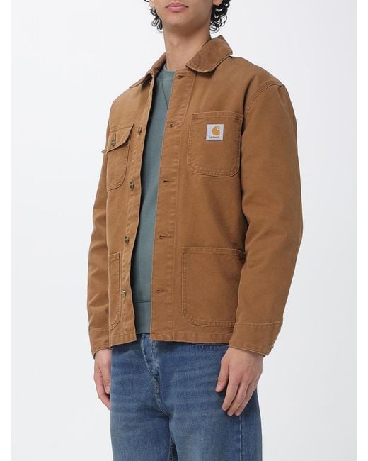 Carhartt Blue Organic Cotton Shirt Jacket for men