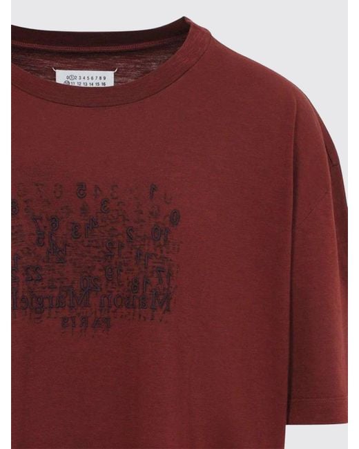 Maison Margiela Embroidered Logo Cotton T-Shirt for men