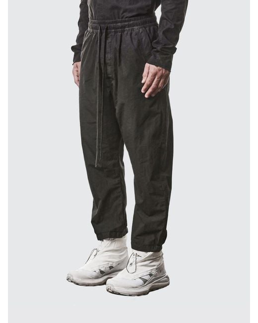 Thom Krom Black Cotton Jogging Trousers for men