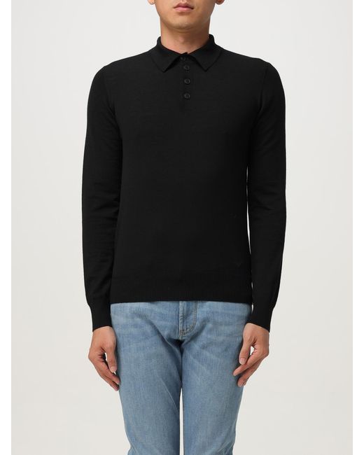 Emporio Armani Black Polo Shirt for men