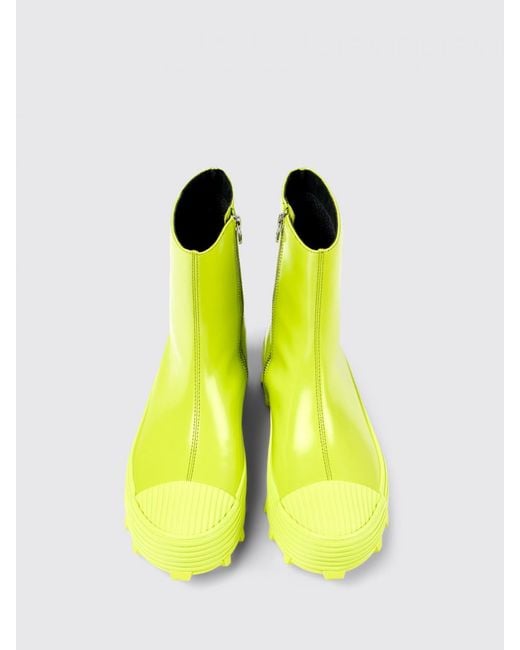 CAMPERLAB Yellow Flat Ankle Boots