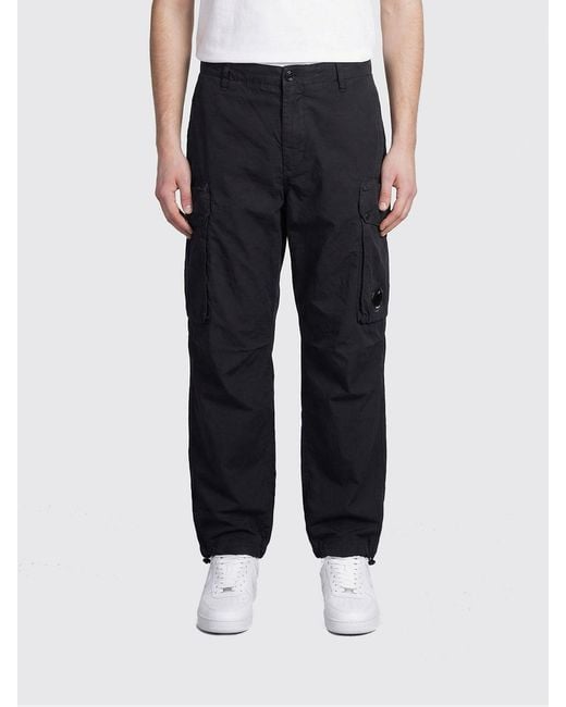 C P Company Blue Cotton Cargo Pants for men