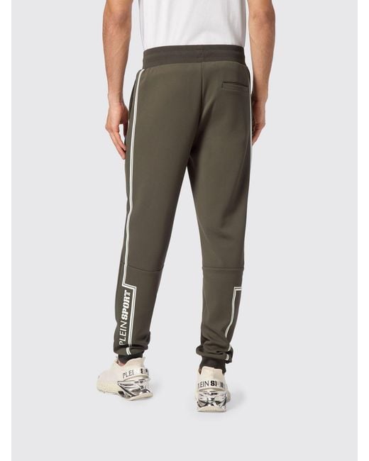 Philipp Plein Gray Slim Fit Jersey Jogging Trousers With Drawstring And Logo for men