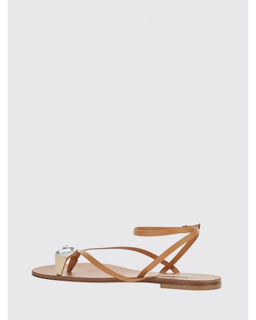 Casadei Brown Thong Sandals
