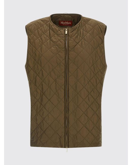 Max Mara Green Virgin Wool Coat