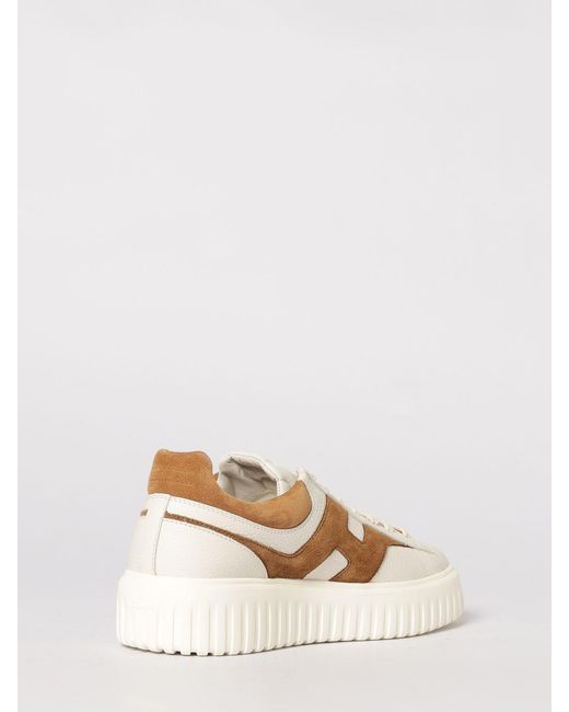 Hogan Natural H-Stripes Leather Sneakers for men