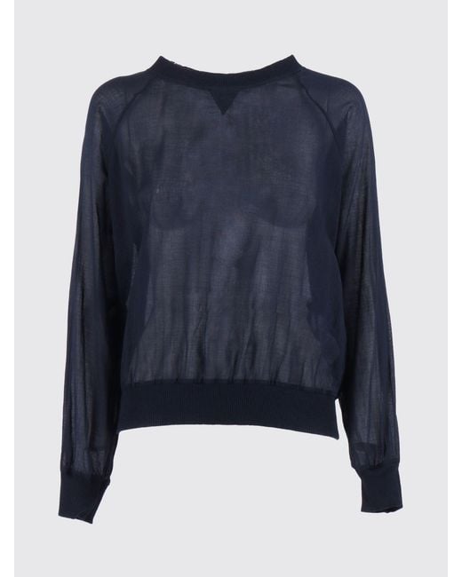 Aspesi Blue Cotton Voile Top