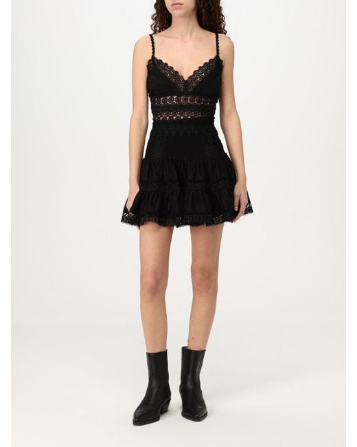 Falda Mujer Ibiza Charo Ruiz de color Black